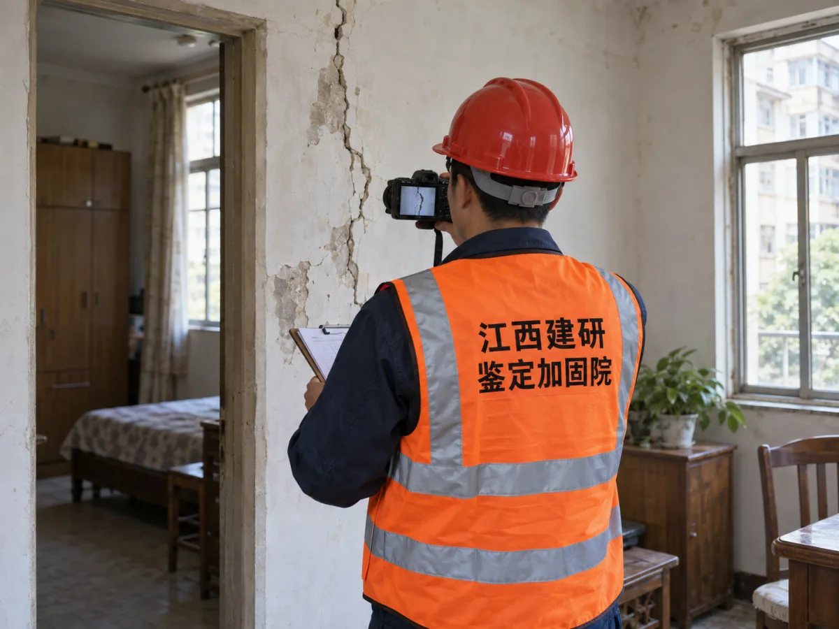 房屋质量争议现场裂缝记录示意