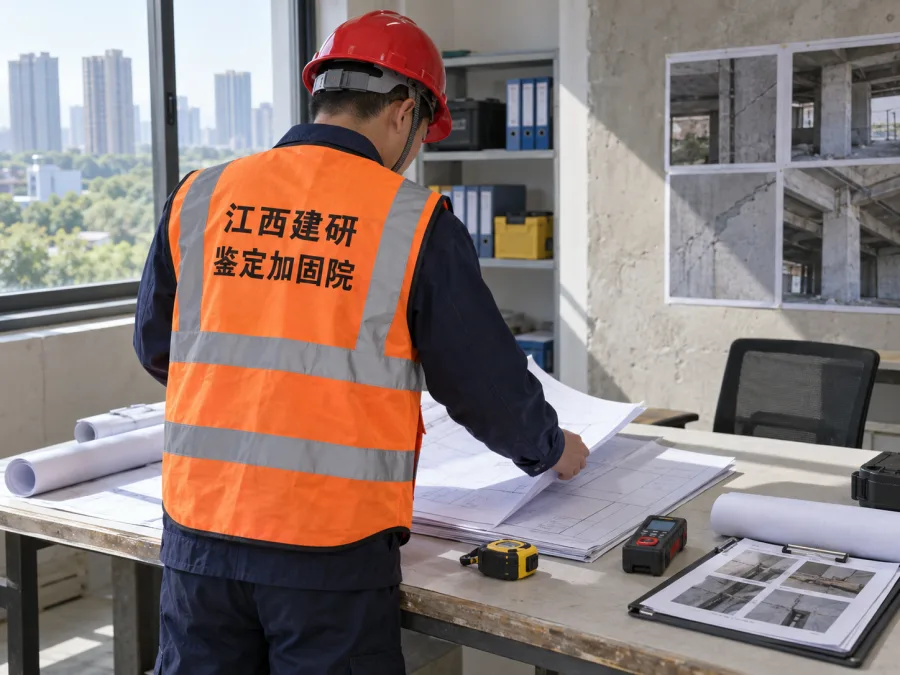 房屋质量鉴定材料和现场影像资料核对示意