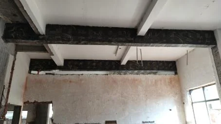 建筑加固方案:多梁碳纤维布加固