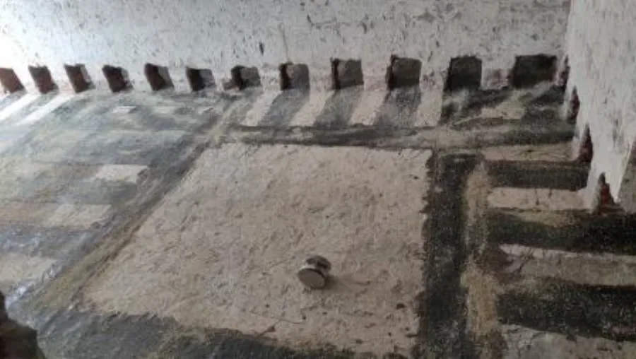 建筑结构补强楼板底部植筋施工