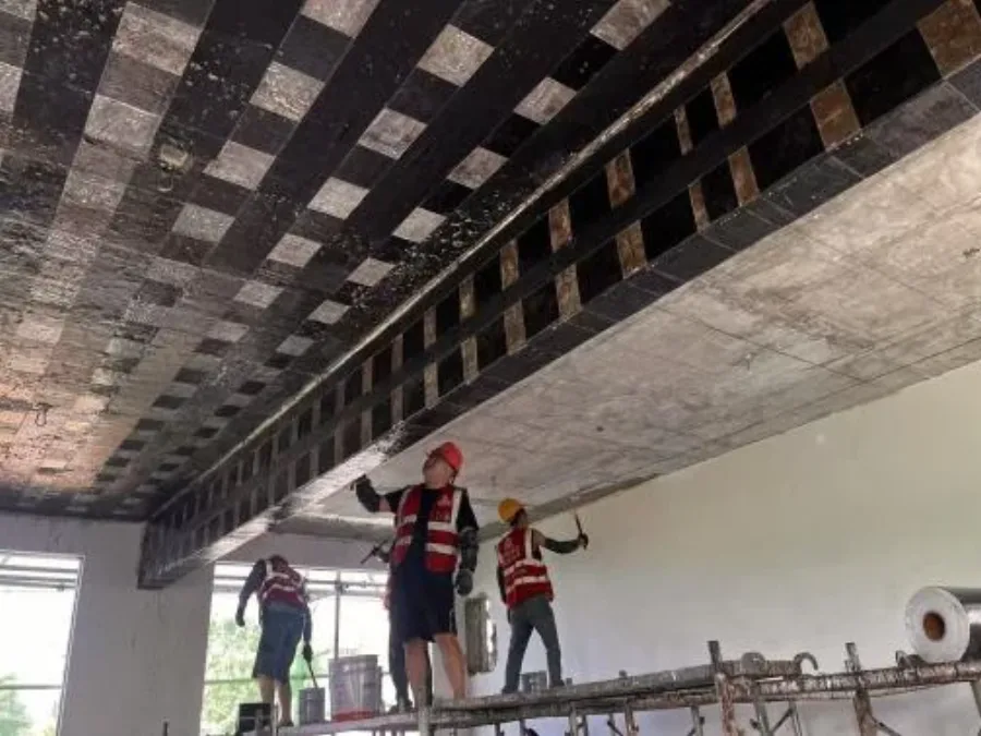 建筑结构加固楼板碳纤维双向补强