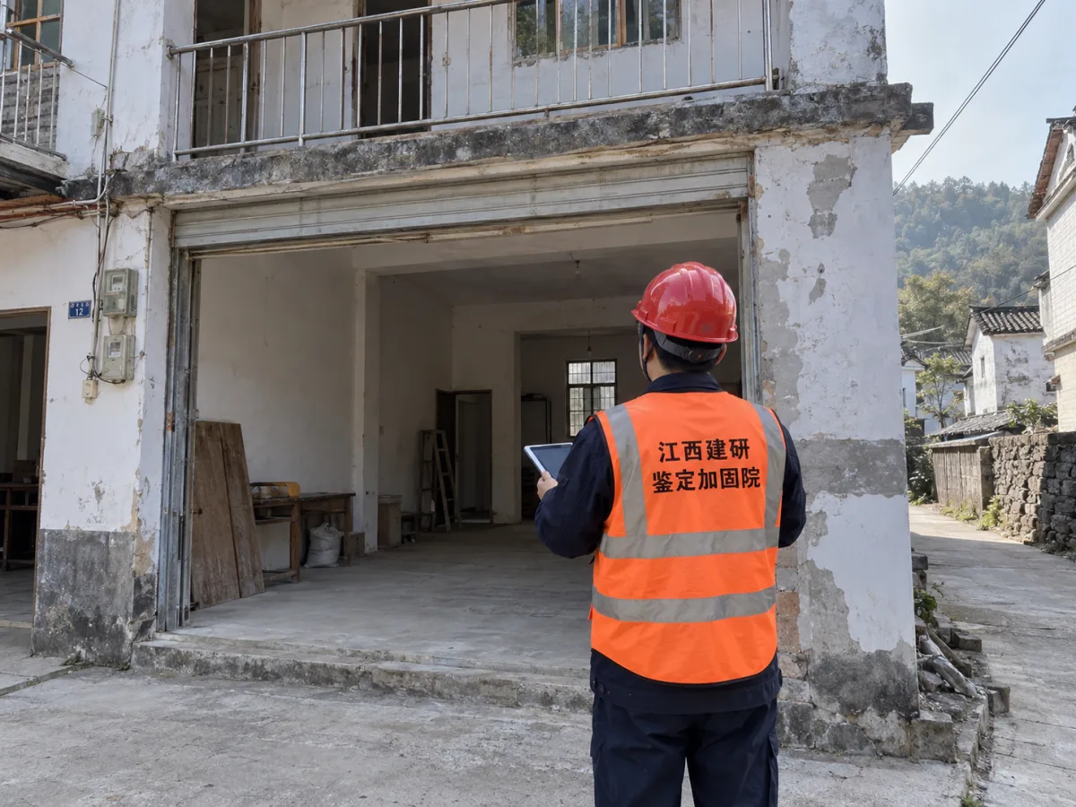 经营性自建房用于商铺前的现场查勘示意