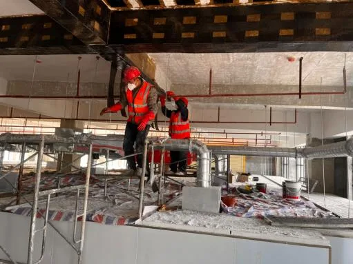 赣州某标准厂房一期屋面加固工程 现场施工实景1